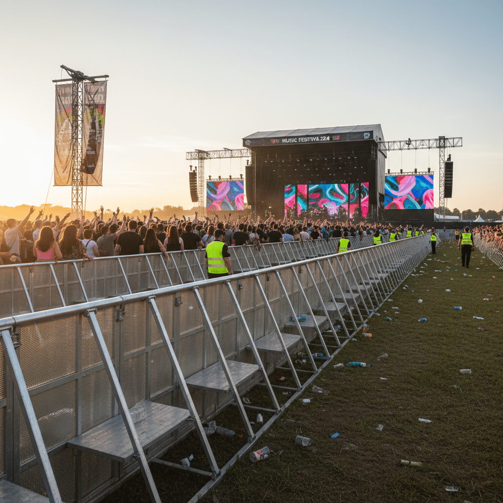השכרת גדר זמנית לאירועים ואתרי עבודה