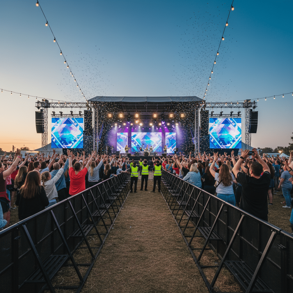 בסיס לגדר זמנית – יציבות ובטיחות בשטחי עבודה ואירועים